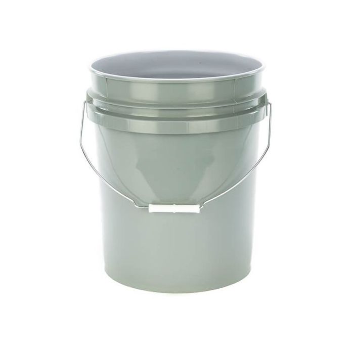 grey 5 gallon pail