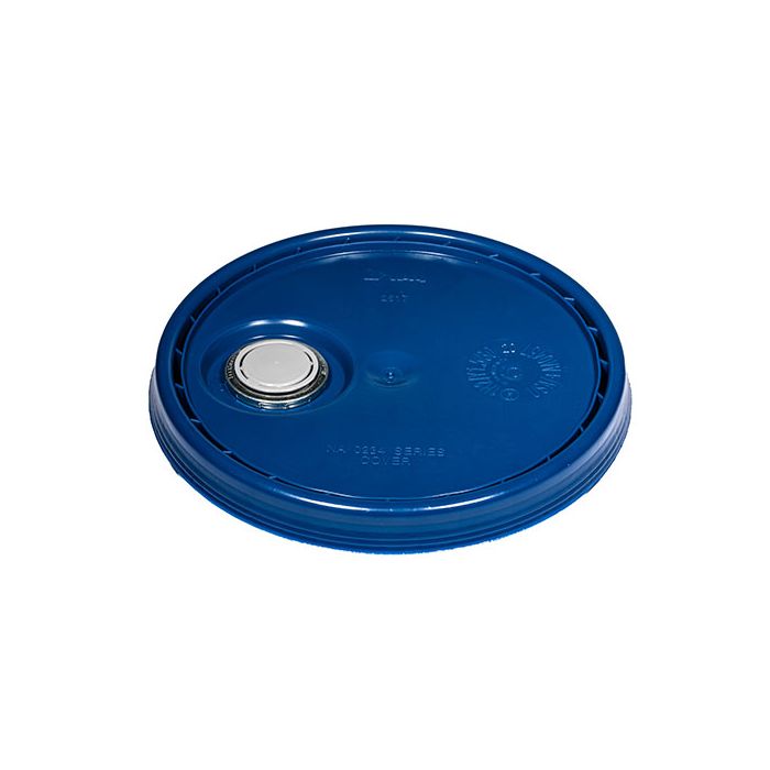 Plastic Pail Lid with Rieke® FLEXSPOUT® UN Rated - Blue