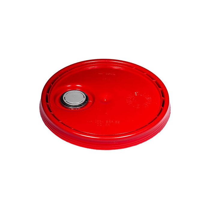 Plastic Pail Lid with Rieke® FLEXSPOUT® UN Rated - Red