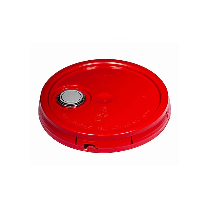 Rieke® FLEXSPOUT® UN Rated Plastic Pail Lid with Tear Tab - Red