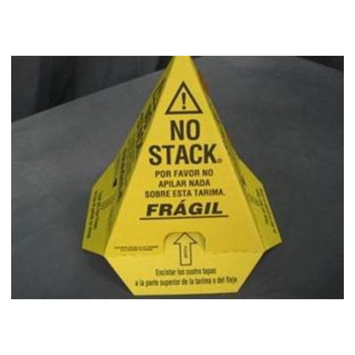No Stack Pallet Cones Yellow