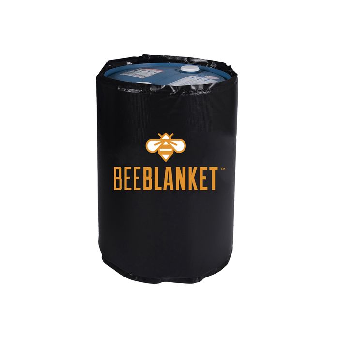 bee blanket on 55 gallon drum