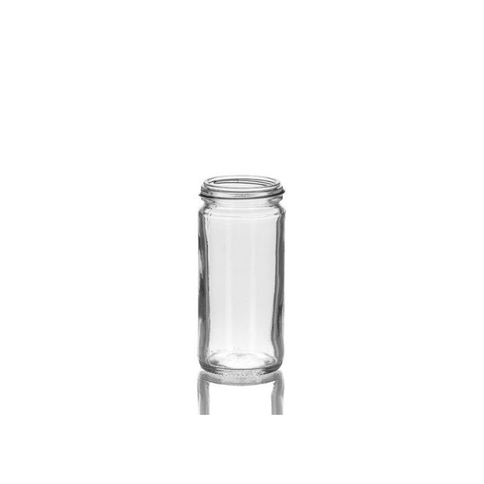 4 oz Clear Glass Paragon Jar, 48-400