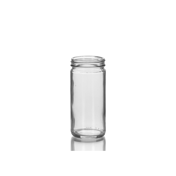 8 oz Clear Glass Paragon Jar, 58-400