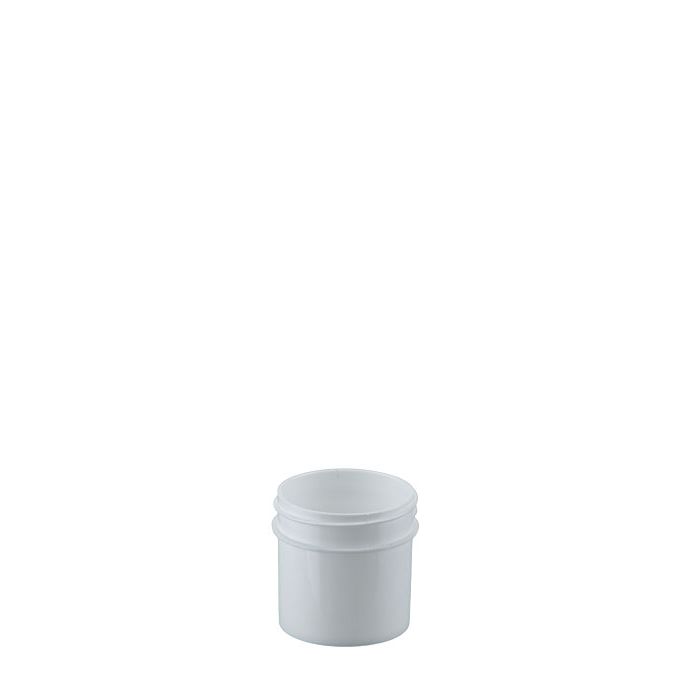 1 oz. Wide Mouth White Plastic Jar