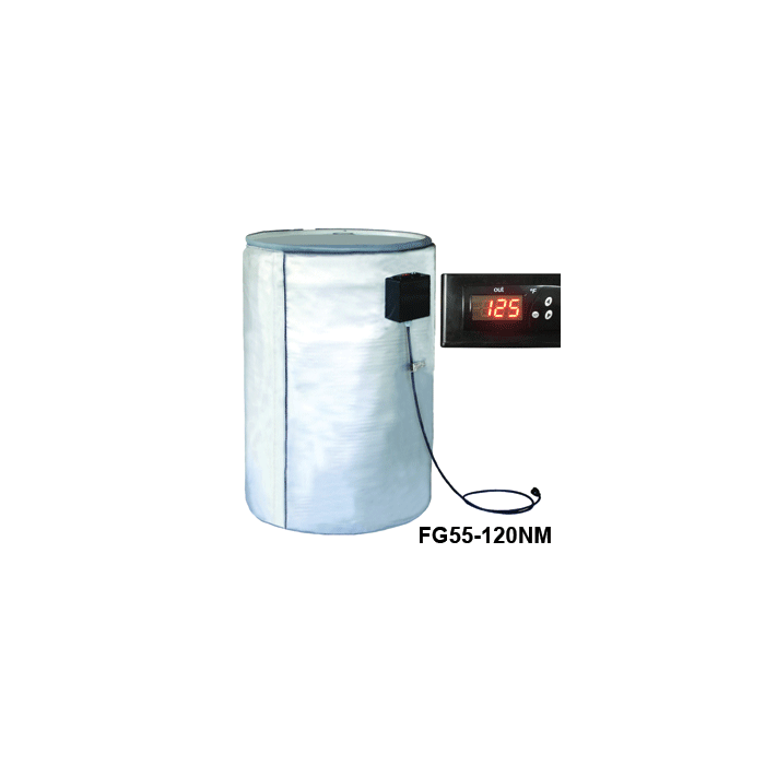 Full Coverage Insulated Poly & Fiberglass Drum Heater - 120V