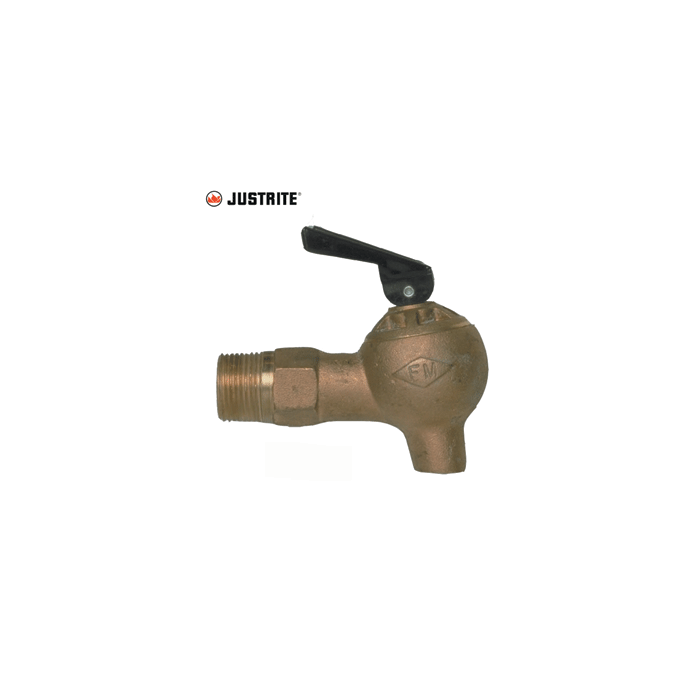 JUSTRITE® Flow Control 3/4  Inch Brass Safety Faucet