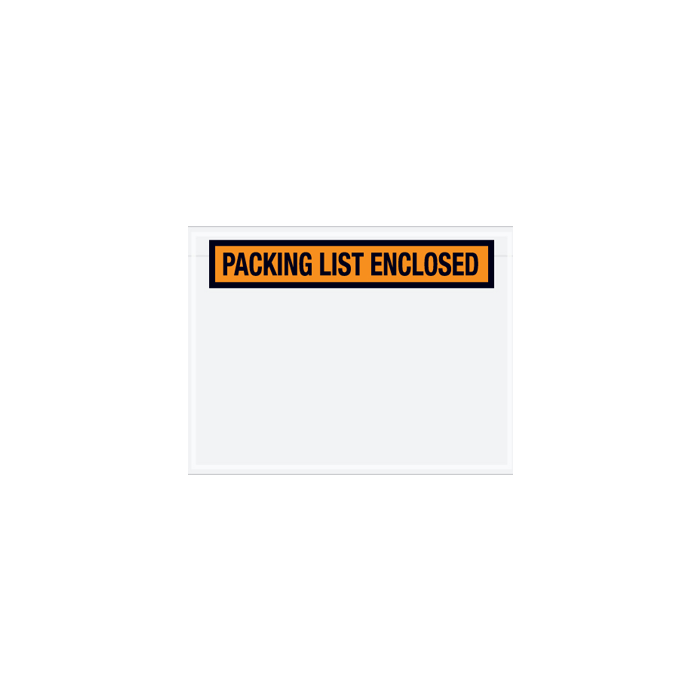 Packing List Envelope - Orange