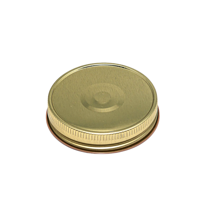 70-450 Gold Metal Screw Cap - Plastisol Liner and Button