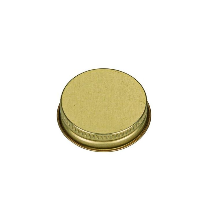 38-400 Gold Metal Screw Cap - Plastisol Liner