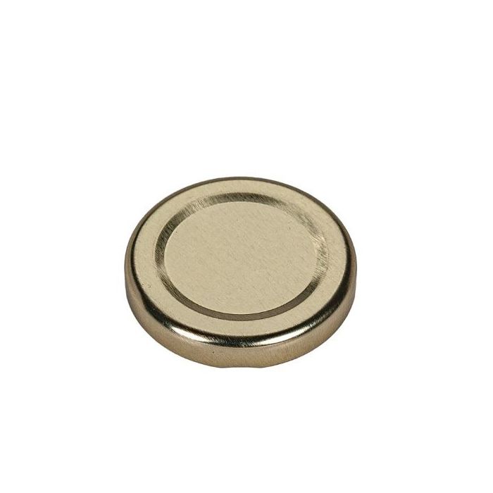48mm Gold Metal Lug Cap - Plastisol Liner
