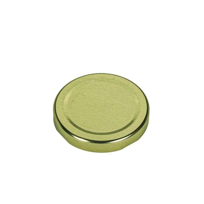 58mm Gold Metal Lug Cap - Plastisol Liner