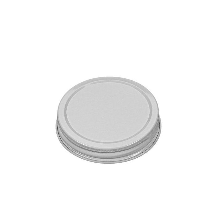 70-450 White Metal Screw Cap - Plastisol Liner
