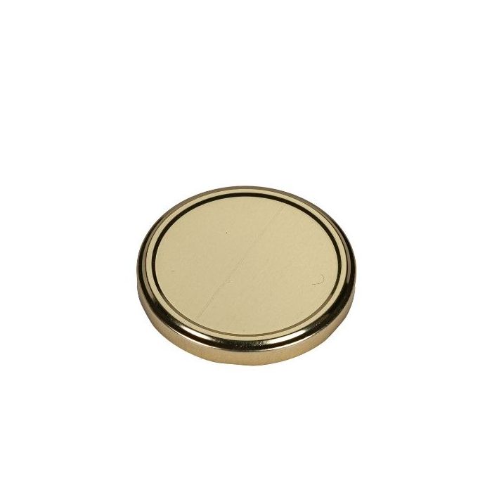 89mm Gold Metal Lug Cap - Plastisol Liner