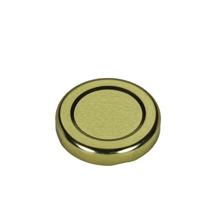 43mm Gold Metal Lug Cap - Plastisol Liner