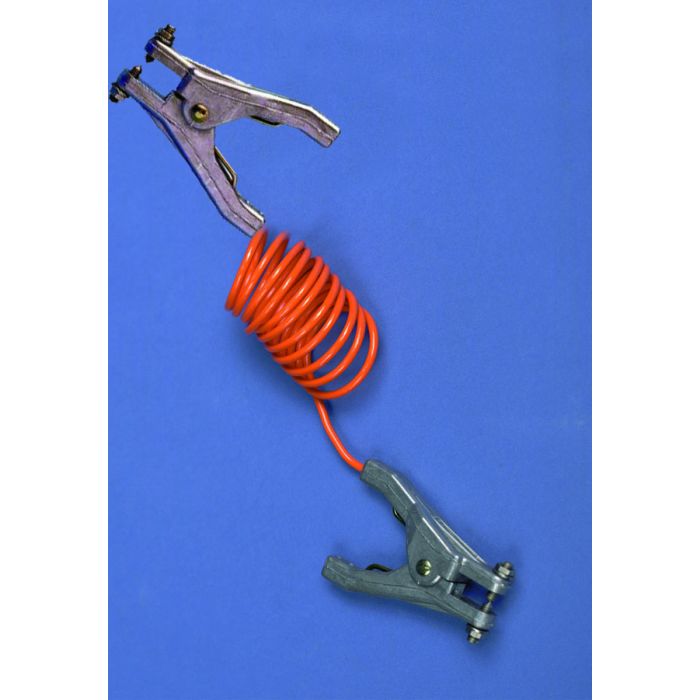 30 ft Coiled Cable With Dual Plier Clamp