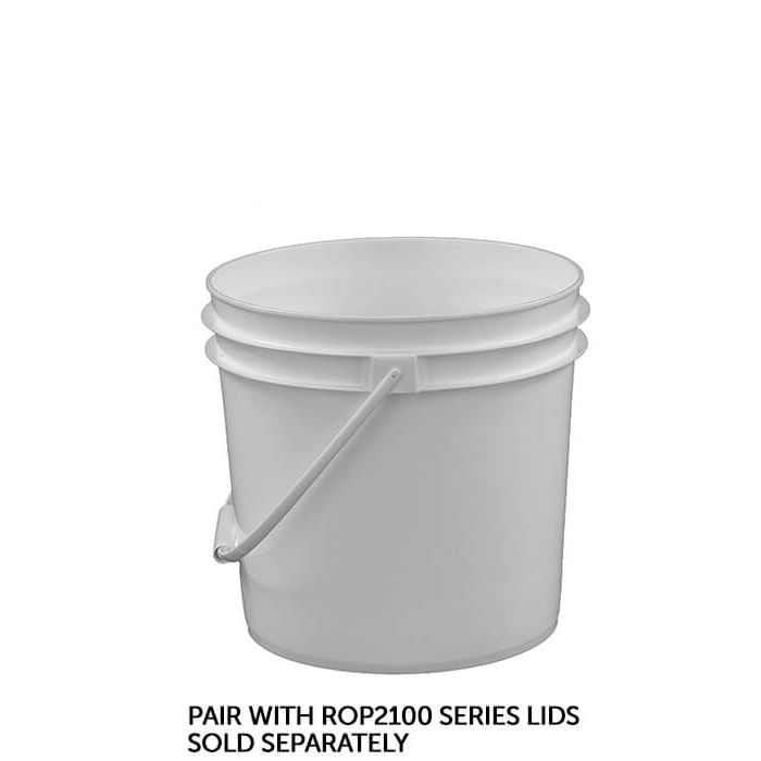 2 Gallon White Pail
