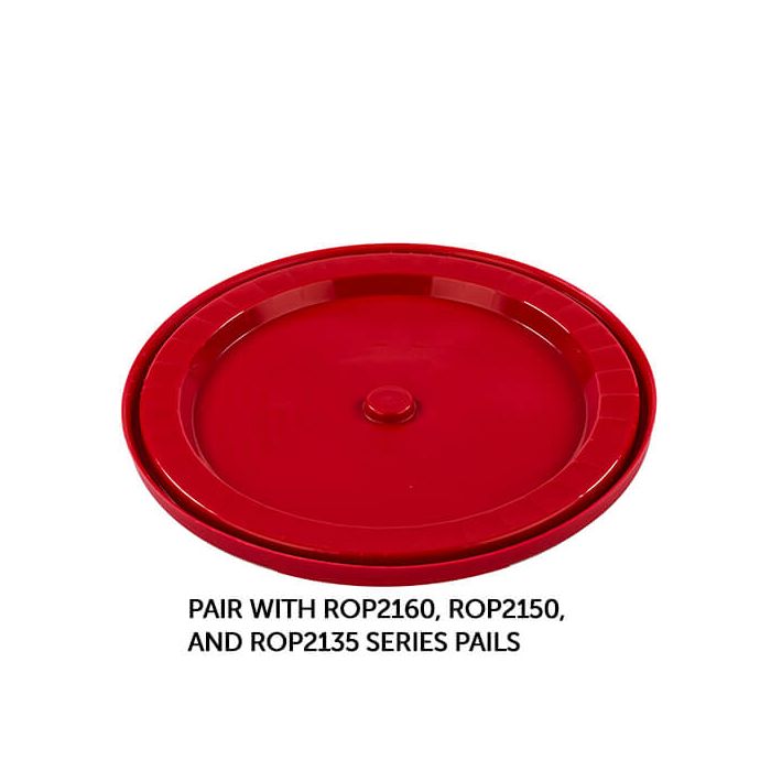 ROP2100CVR-SN-R RightPail ™ 5 Gallon Snap On Plastic Pail Lid