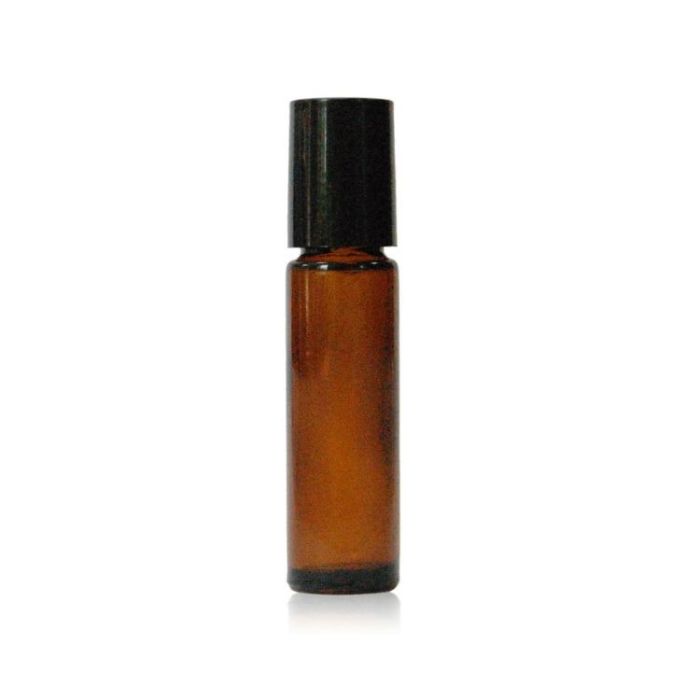 1/3 Ounce Amber Glass Roll-on Bottle
