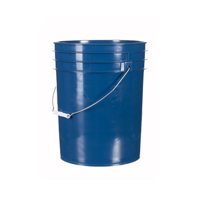 Navy blue poly 5 gallon pail