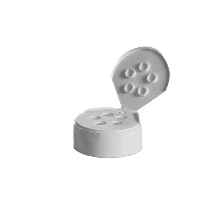 White spice cap with 5 sift holes