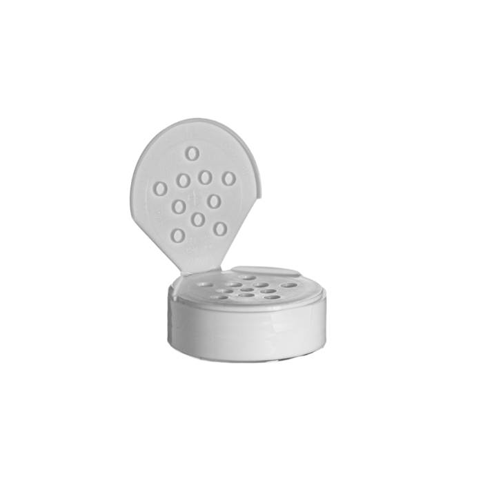 white spice cap with 10 sift holes