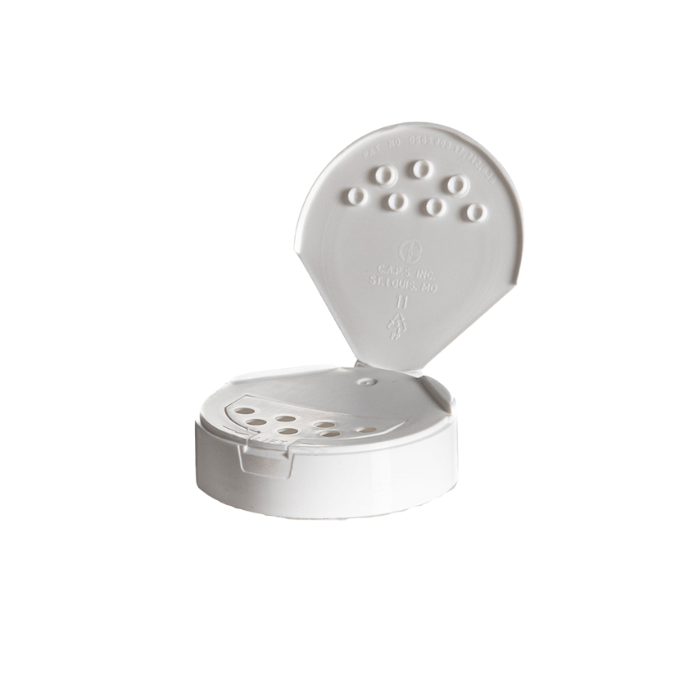 white spice cap with 7 sift holes