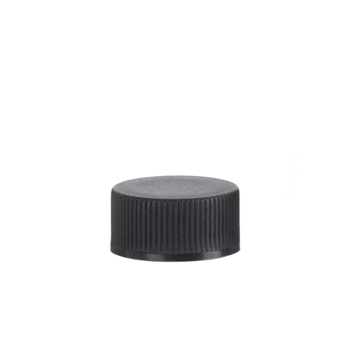 black ribbed phenolic cap
