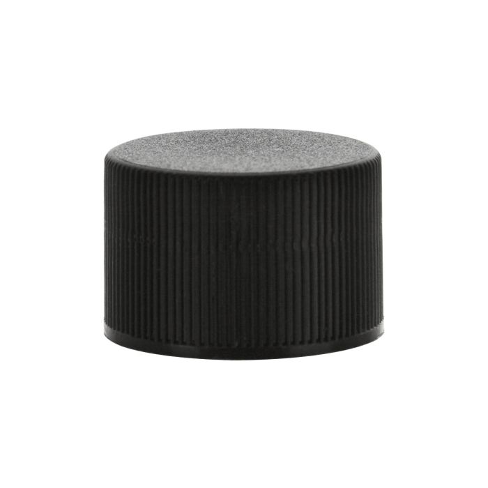 Black plastic cap