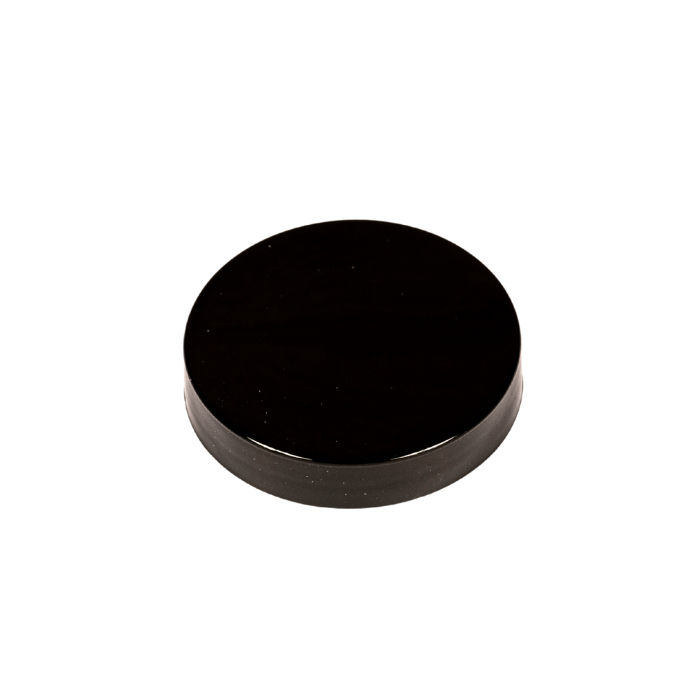 Black smooth sided cap 58-400