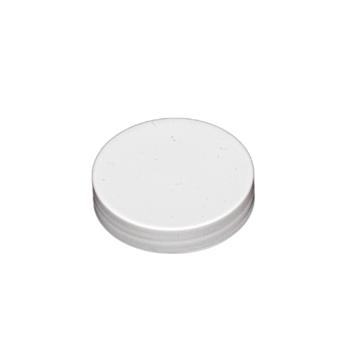 WHITE SMOOTH SIDED CAP