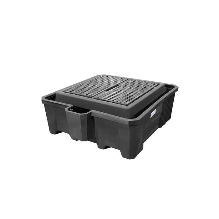 One-Piece IBC Containment Pallet with No Drain