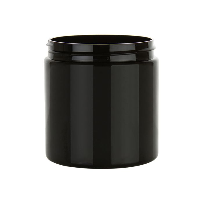 8 oz black PP jar