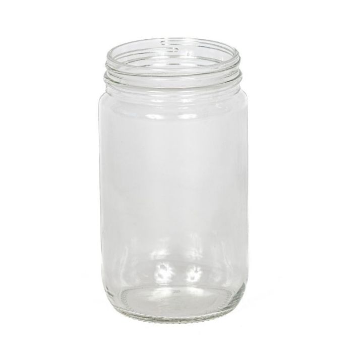 32 oz clear glass mason jar