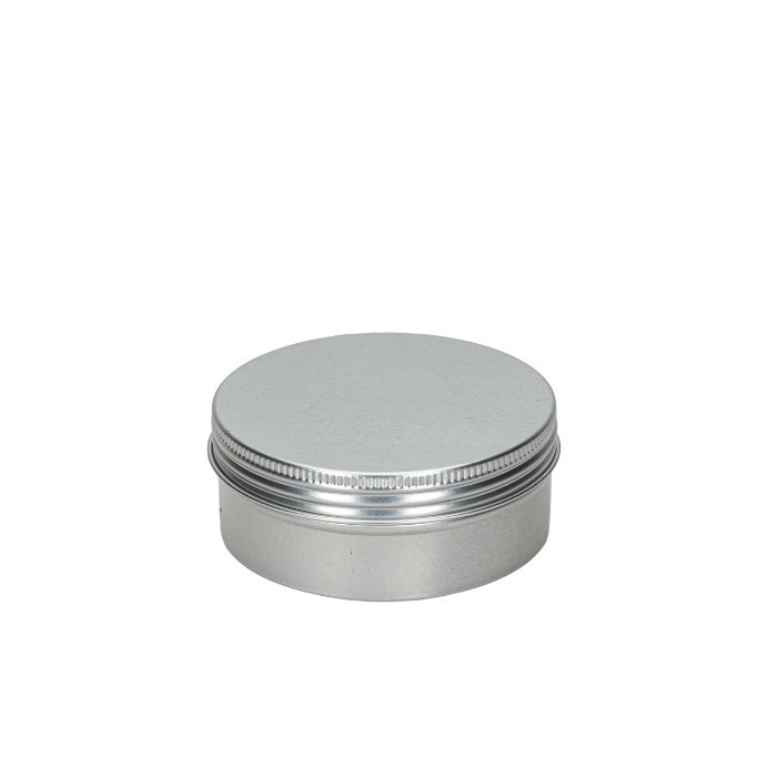 8 oz Silver Aluminum Twist On Tin