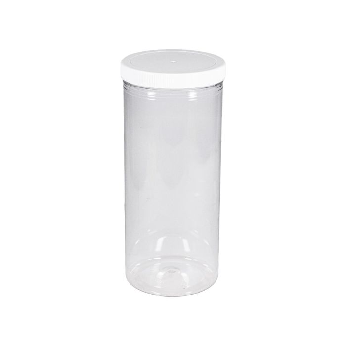 Tall clear jerky jar