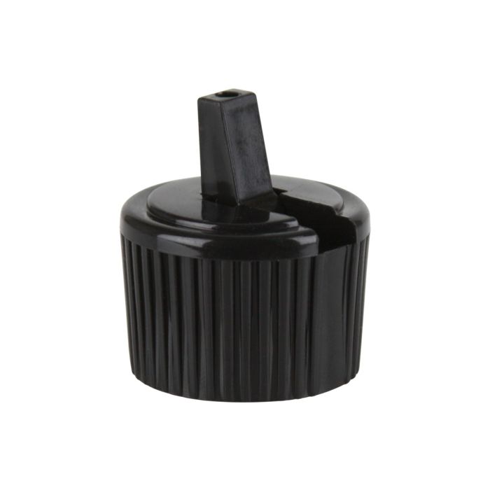 24-410 BLACK POLYPROPYLENE TURRET CAP WITH .115" ORIFICE