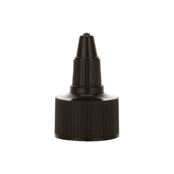 black twist open cap