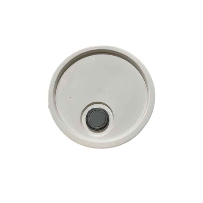 5 Gallon White HDPE Tear Tab Pail Lid with Flexspout®