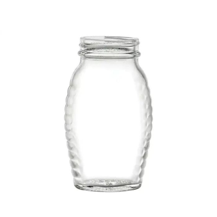 8 oz Glass Clear Queenline Jar, 48-400