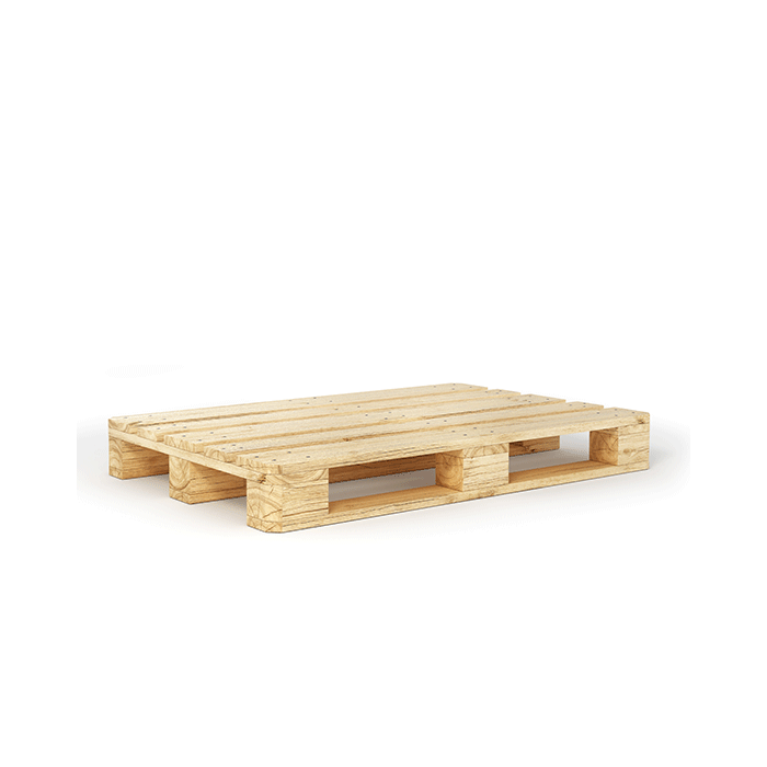 Square wood pallet