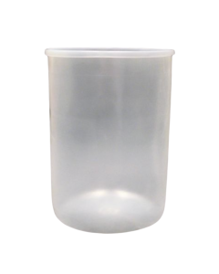 12 Gallon LDPE Natural Rigid Straight-Sided Drum Liner - 15 mil FDA Compliant