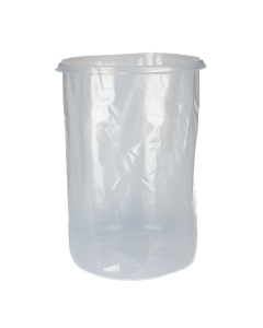 55 Gallon LDPE Natural Straight-Sided Drum Liner - 30 mil FDA Compliant
