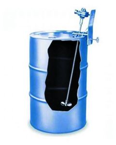 Closed Head Drum Mixers Clamp On Mount - 1/4 - 1/2 HP Air Motor