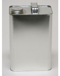 1 Gallon F-Style Oblong Metal Can with Screw Top - 1 3/4 Inch Delta