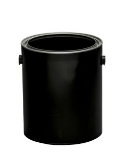 1 Gallon Plastic Paint Can - Black