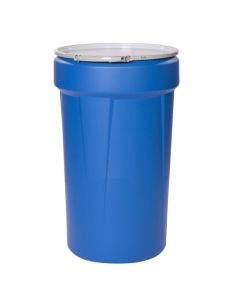 55 gallon blue open head drum with lever locking ring