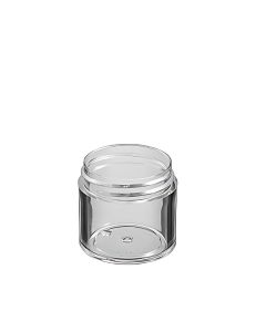 1 oz clear thick wall polystyrene jar