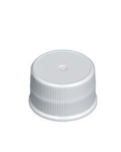 White Polypropylene Screw Caps - 24 mm