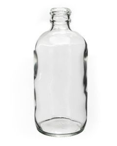 32 Ounce Clear Boston Round Bottle